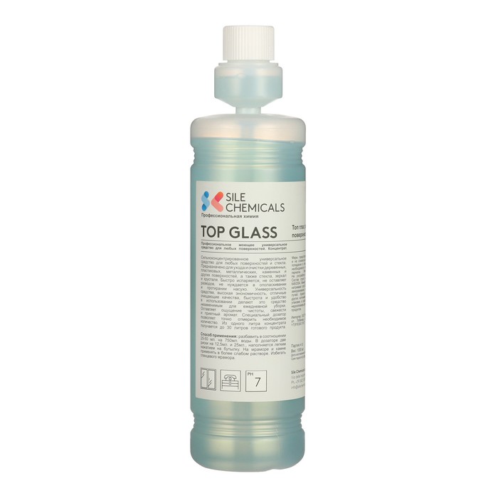 Профессиональное моющее средство TOP GLASS для любых поверхностей, концентрат, 1л