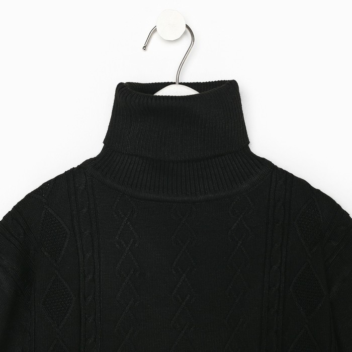 фото Свитер для мальчика, цвет чёрный, рост 116-122 см veresk