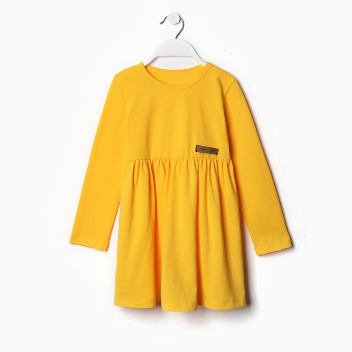 Платье для девочки, цвет манго, рост 92-98 см