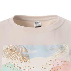 

Футболка женская принт "Абстракция", цвет бежевый, размер 52