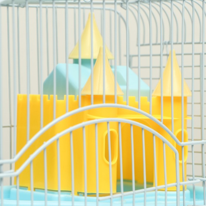 Клетка для грызунов "Пижон", укомплектованная с замком, 27 х 21 х 31 см, голубая