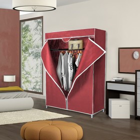 Шкаф для одежды, 75×45×145 см, цвет бордовый от Сима-ленд