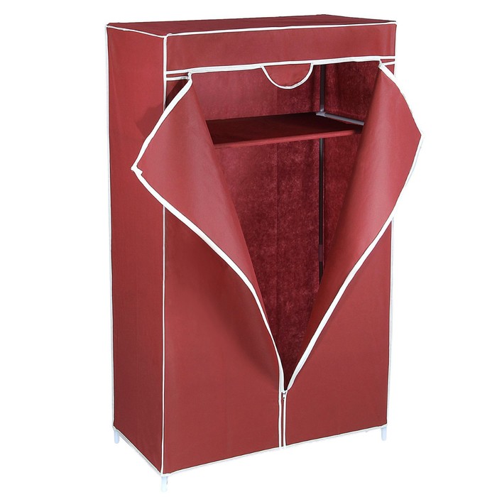 Шкаф для одежды, 68×43×145 см, цвет бордовый