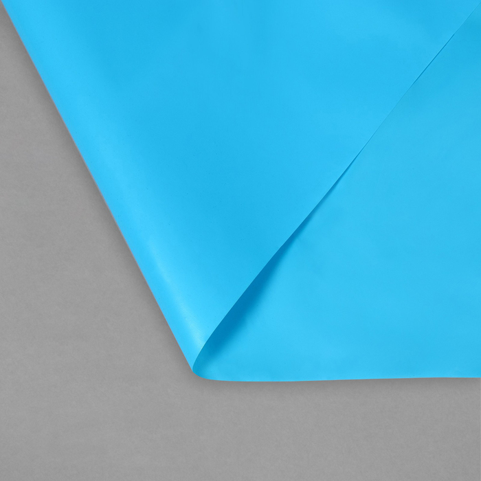 фото Плёнка полиэтиленовая для пруда, толщина 350 мкм, 10 × 3 м, рукав (1,5 × 2 м), голубая