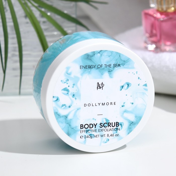 Скраб-арома для душа DOLLYMORE энергия моря, 240 г