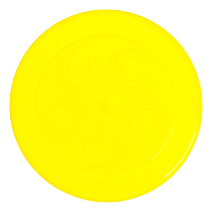 фото Летающая тарелка, 23 × 23 × 2,7 см, цвет жёлтый + мел в подарок технок
