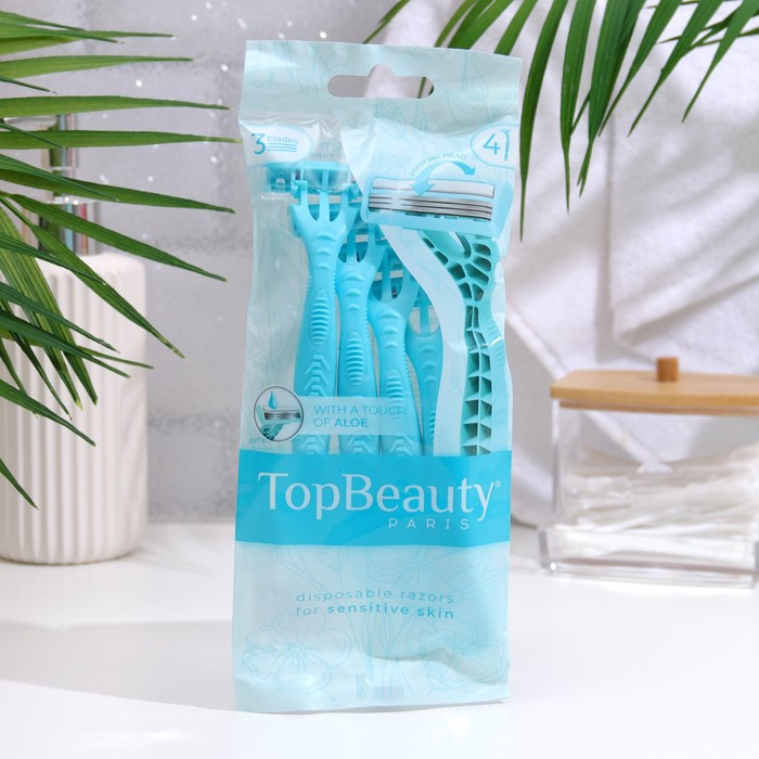 Женская бритва одноразовая TopBeauty Paris 3, 4 шт