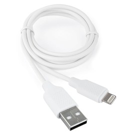 

Кабель Cablexpert CCB-USB-AMAPO2-1MW, Lightning - USB, 2.1 А, 1 м, зарядка + передача данных