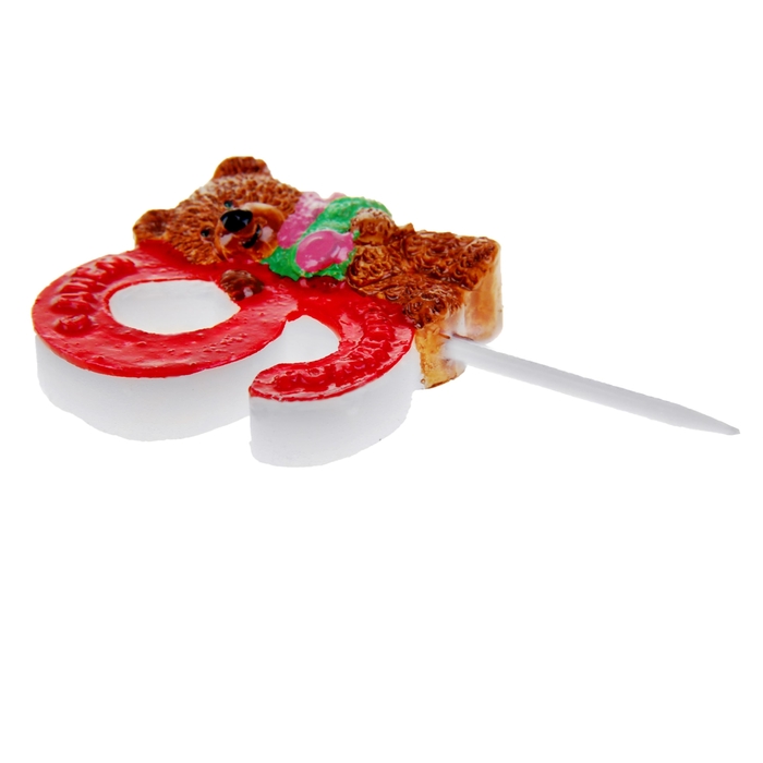 Свеча в торт "Мишка" цифра 9