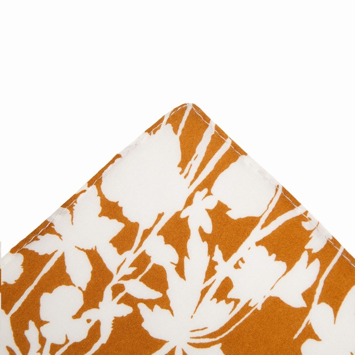 фото Платок текстильный, цвет горчица, размер 70х70 rossini