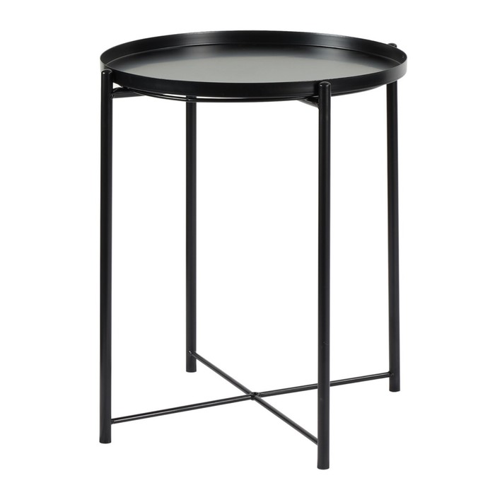 Кофейный столик Moon, 450 × 450 × 522 мм, металл, цвет чёрный