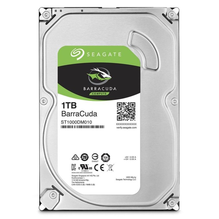 

Жёсткий диск Seagate ST1000DM010 Desktop Barracuda, 1 Тб, SATA-III, 3.5"