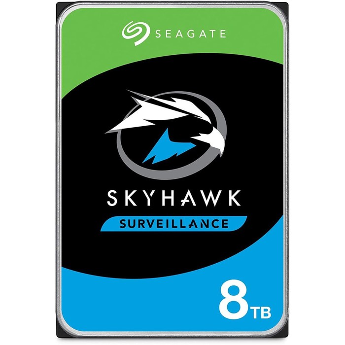 

Жёсткий диск Seagate ST8000VX004 Surveillance Skyhawk, 8 Тб, SATA-III, 3.5"