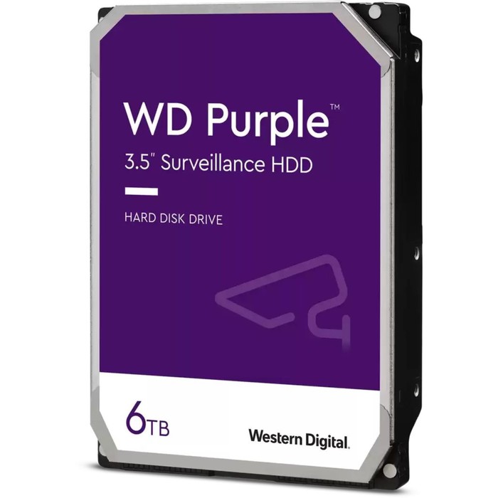 

Жёсткий диск WD WD63PURZ Video Streaming Purple, 6 Тб, SATA-III, 3.5"