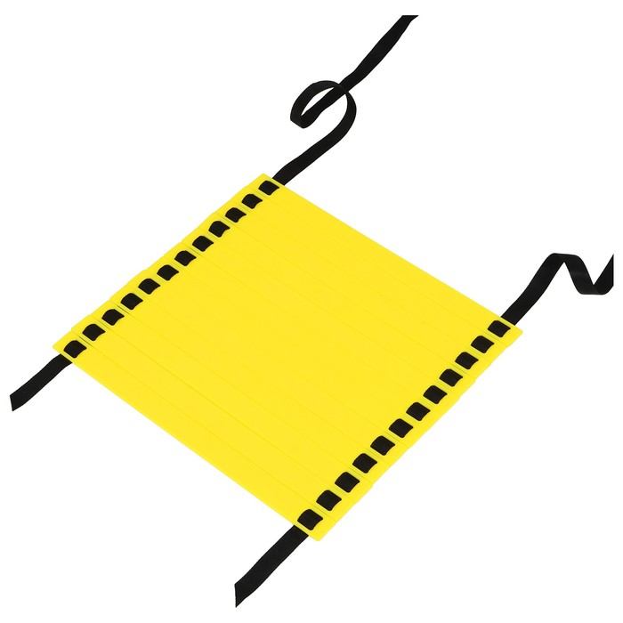 Координационная лестница ONLYTOP, 6 м, толщина 2 мм, цвет жёлтый