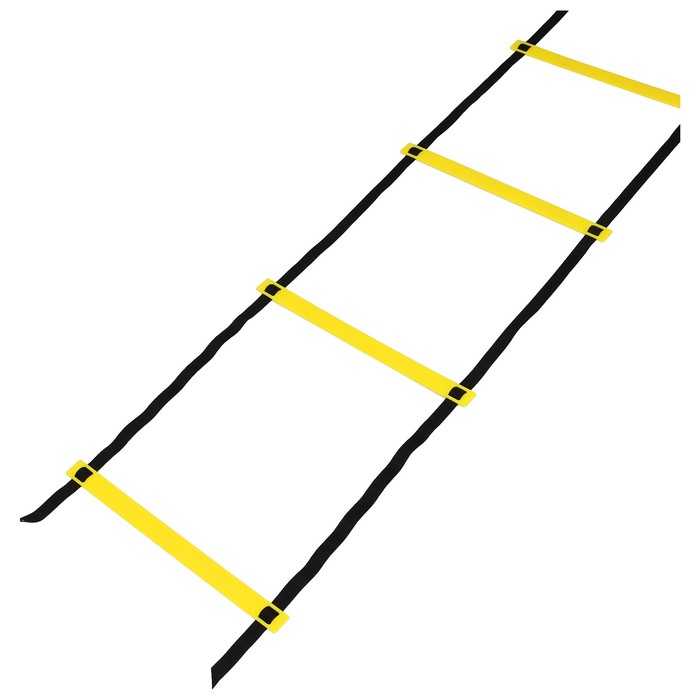 Координационная лестница 6 м, толщина 4 мм, цвет желтый