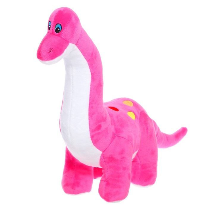Мягкая игрушка «Динозавр Деймос», цвет фуксия, 33 см мягкая игрушка динозавр деймос цвет синий 33 см
