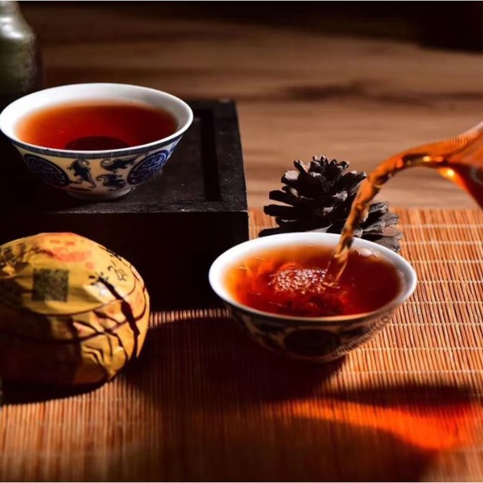 Китайский выдержанный чай "Шу Пуэр. Fenghuang", 100 г, 2020 г, Юннань