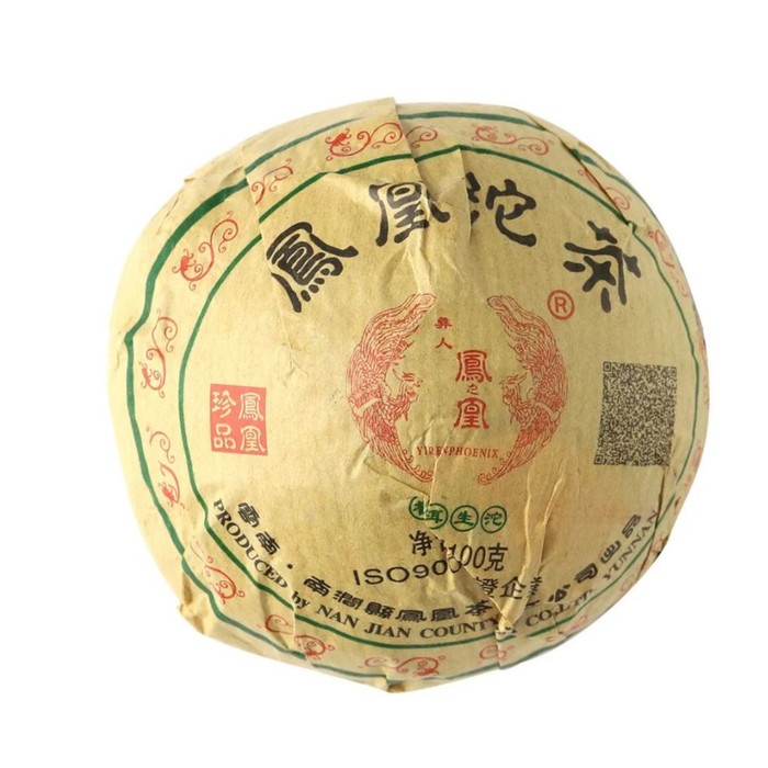 Китайский выдержанный чай "Шен Пуэр. Fenghuang", 100 г, 2020 г, Юннань