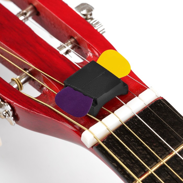 Держатель для медиаторов на гриф гитары Music Life набор медиаторов для гитары с 3 медиаторами кожаный держатель для гитары