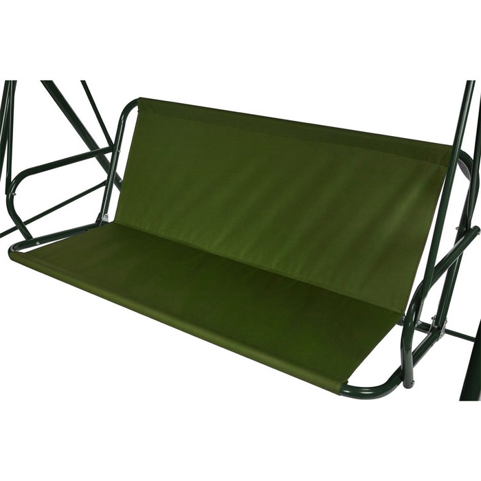 Усиленное тканевое сиденье для садовых качелей 110x50/45 см, оксфорд 600, олива