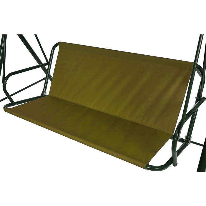 Усиленное тканевое сиденье для садовых качелей 130x5044 см, оксфорд 600, олива