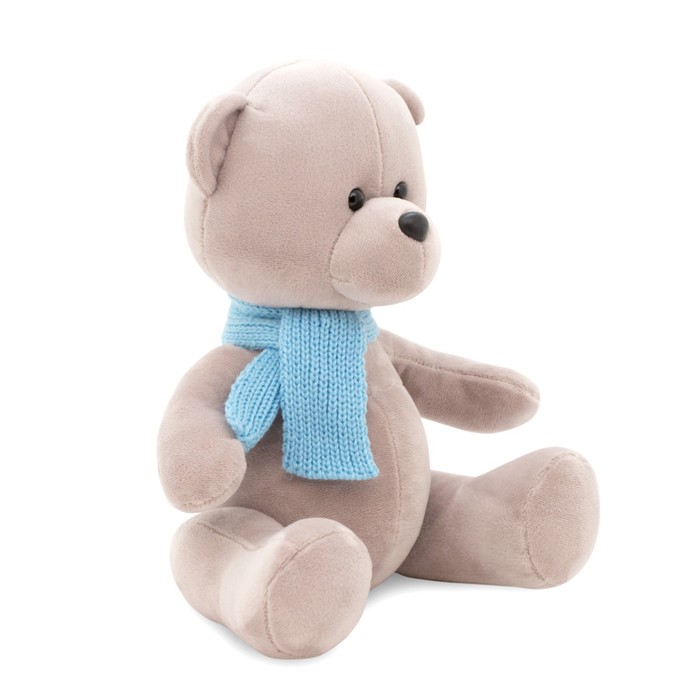фото Мягкая игрушка «медведь топтыжкин серый: в шарфике», 25 см orange toys