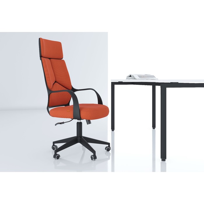Кресло офисное Chairman 525 ткань, оранжевое