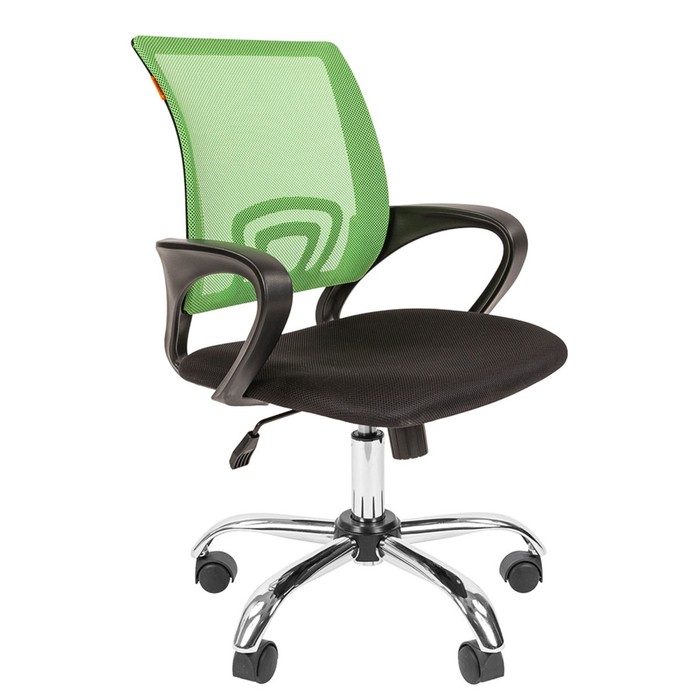 Кресло офисное Chairman 696 TW хром, светло-зеленое