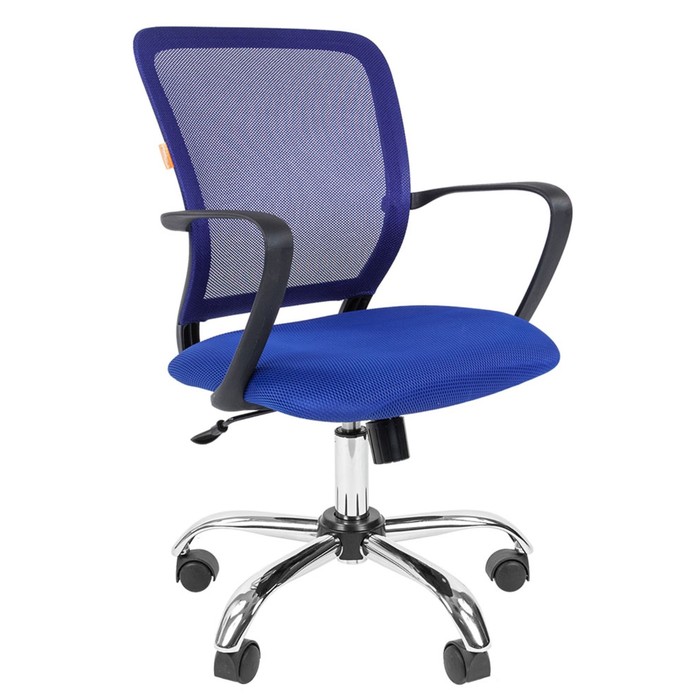 Кресло офисное Chairman 698 TW-05 хром, синее