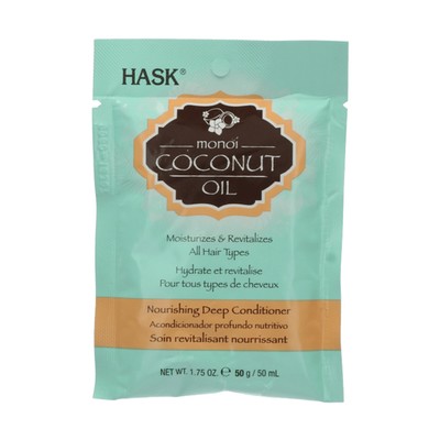 Кондиционер для волос Hask «Питательный», с кокосовым маслом, 50 мл