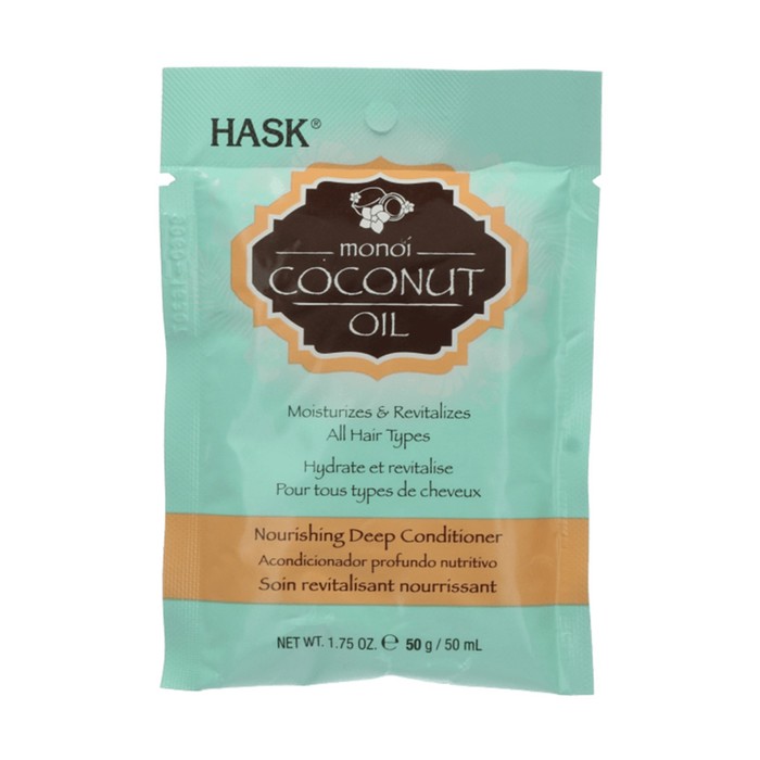 Кондиционер для волос Hask «Питательный», с кокосовым маслом, 50 мл кондиционер для волос hask питательный с кокосовым маслом 50 мл