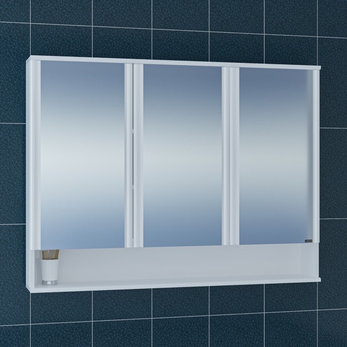 Зеркало-шкаф СаНта «Вегас 120» шкаф подвесной белый глянец санта вегас 426004