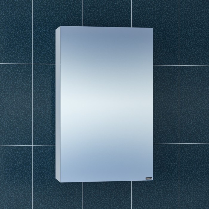 Зеркало-шкаф СаНта «Стандарт 45», фацет подвесной шкаф санта стандарт 20 белый