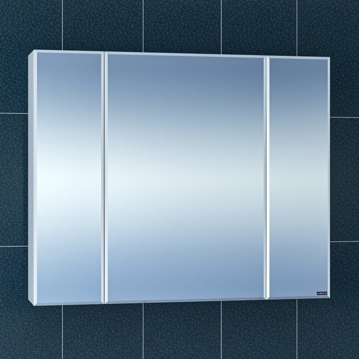 Зеркало-шкаф СаНта «Стандарт 90», трельяж фацет зеркало шкаф санта стандарт 50 фацет свет