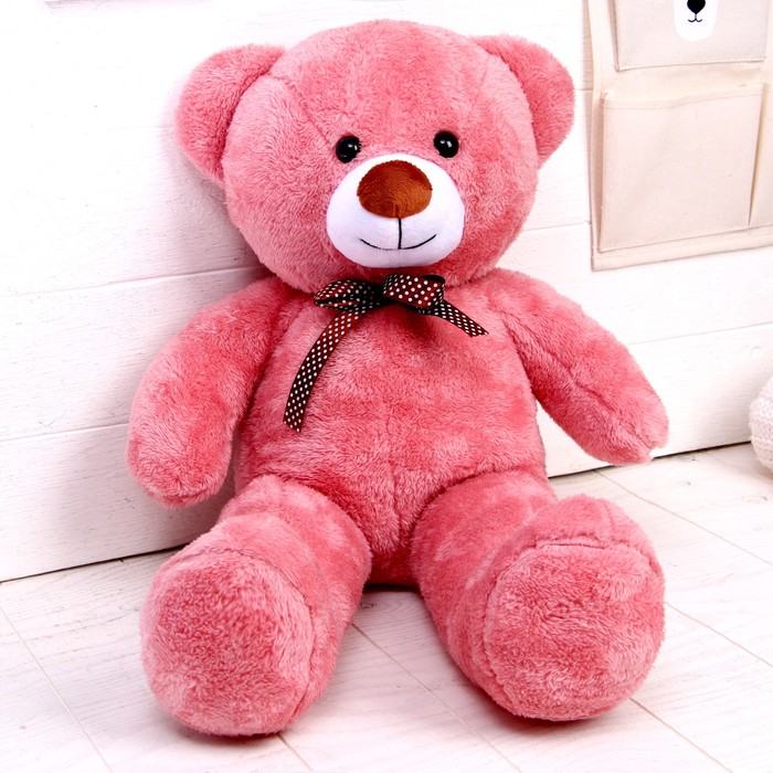 Игрушка мягкая «Медведь», розовый, 65 см мягкая игрушка медведь 3 открытки цвет белый 65 см
