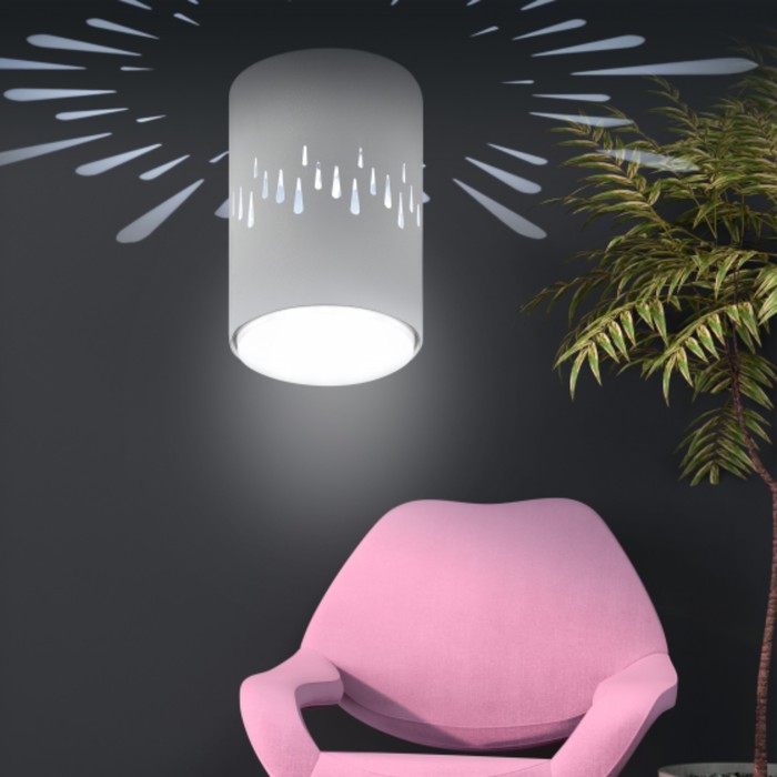 

Светильник OL11 LD GX53 WH белый, подсветка 1 W 1х15Вт 8х8х12 см