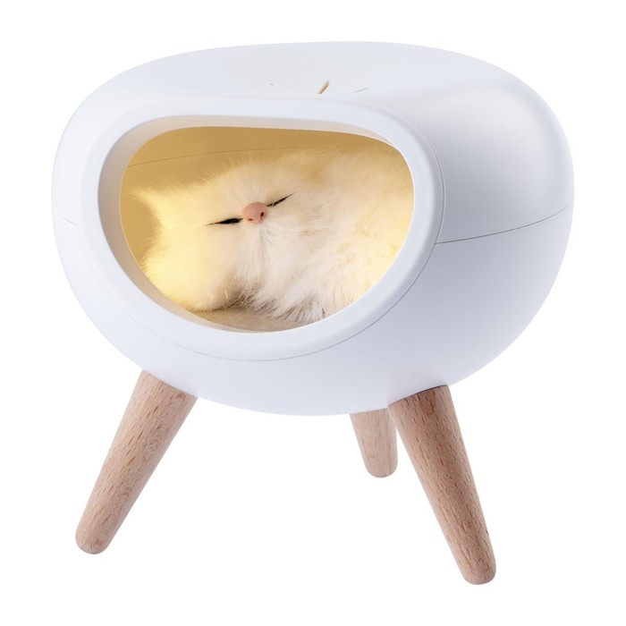 Детский ночник - светильник NLED-467-1W-W котик белый детский ночник светильник nled 468 1w y хомяк желтый
