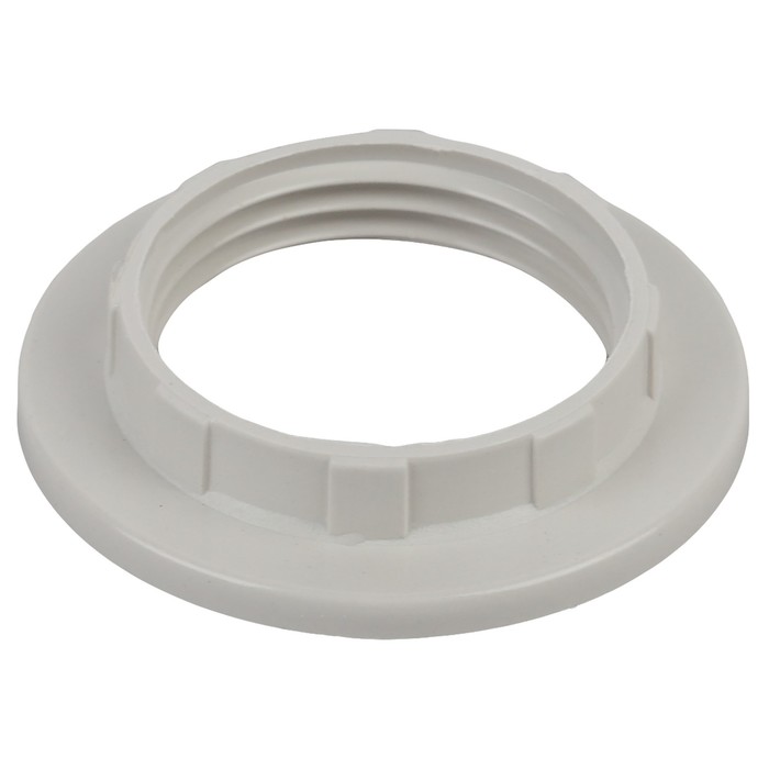 Кольцо для патрона E14, пластик, белое (50/1000/24000) 24000