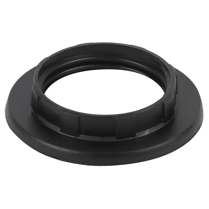 Кольцо для патрона E14, пластик, черное (50/1000/24000) 24000