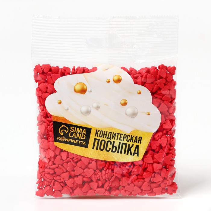 

Посыпка фигурная «Вкус любви» красное сердце, 50 г.