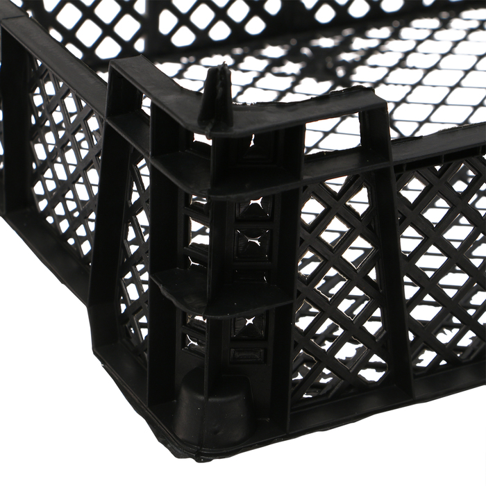Ящик универсальный, пластиковый, 40 × 30 × 13 см, чёрный
