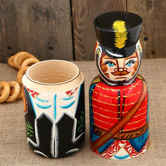 Штоф - матрёшка «Гусар», 0,5 л, 34 см