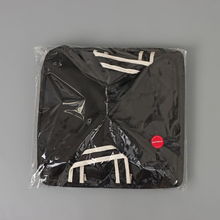 Корзина для белья квадратная Доляна Laundry, 33×33×33 см, цвет чёрный