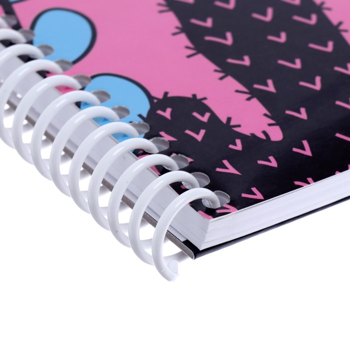 Тетрадь-скетчбук 290х290 мм, 32 листа на гребне "Под звездным небом", обложка мелованный картон, глянцевая ламинация, блок 160 г/м², с пошаговыми эскизами 9492452