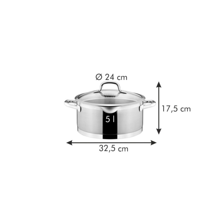 

Кастрюля Tescoma President, с крышкой для сцеживания, d=24 см, 5 л