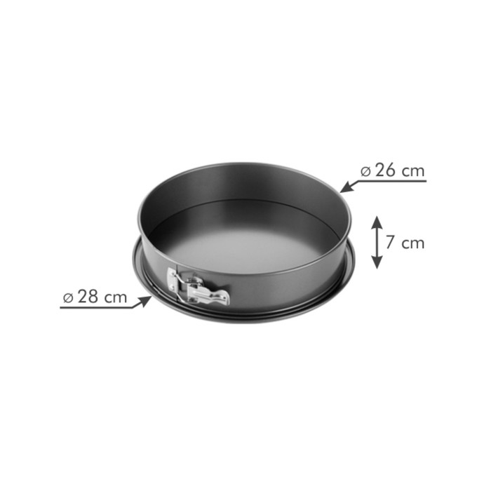 

Форма для торта Tescoma Delicia, раскладная, широкое дно, d=26 см