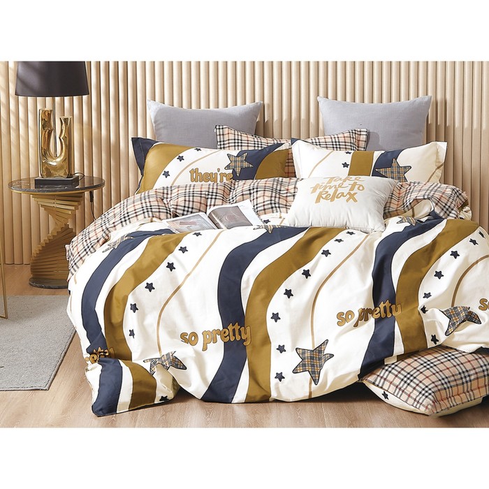 

КПБ Satin Lux 2 сп, размер 200x220 см, 175x215 см, 50x70 см-2 шт
