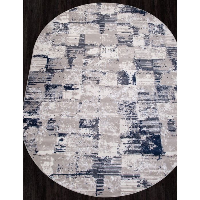 

Ковёр овальный Merinos Richi, размер 100x200 см, цвет gray-blue