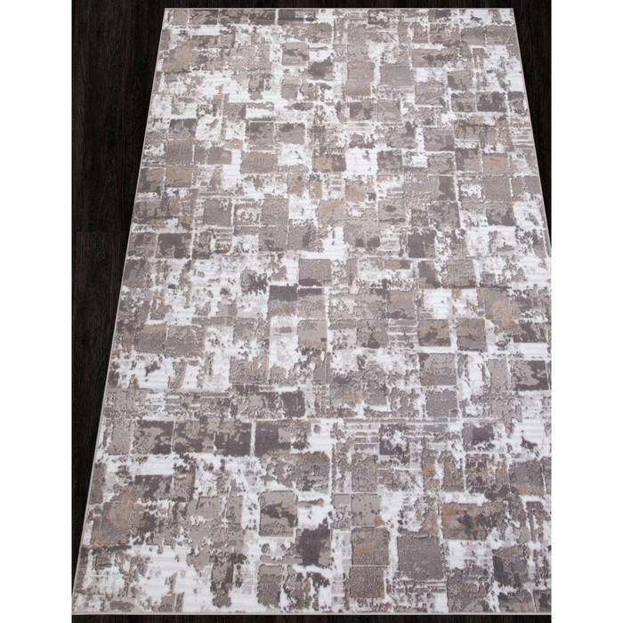 Ковёр прямоугольный Merinos Richi, размер 100x200 см, цвет gray